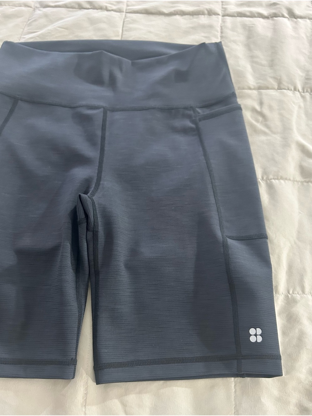 Sweaty Betty Super Sculpt 8” Performance High-Waist Black Bike Shorts Large, NWT - Picture 4 of 10
